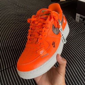 Nike Air Force 1 low Just Do It pack total orange